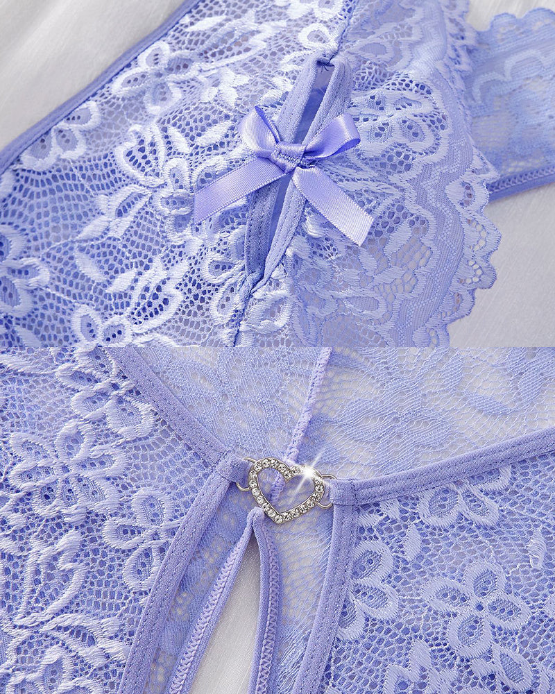 Néla™ | Teddy Halter Wedding with Open Detail