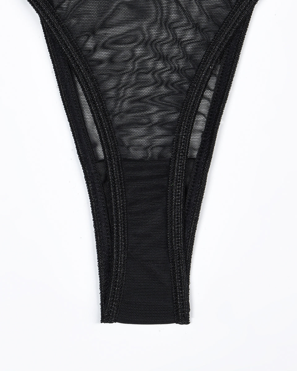 Eline™ | 4-Piece Sheer Mesh Lingerie Set