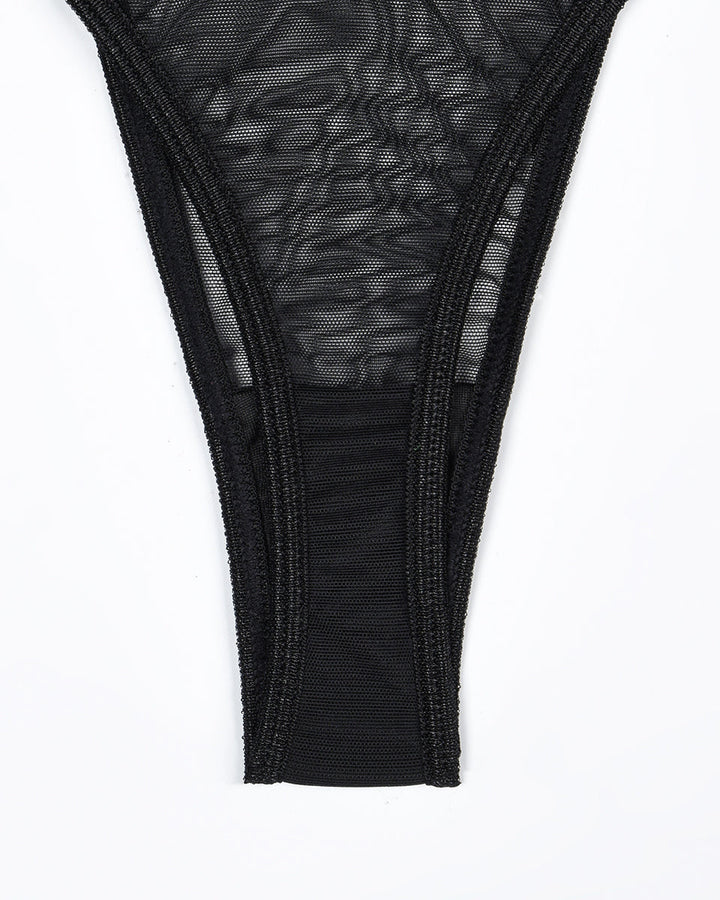 Eline™ | 4-Piece Sheer Mesh Lingerie Set