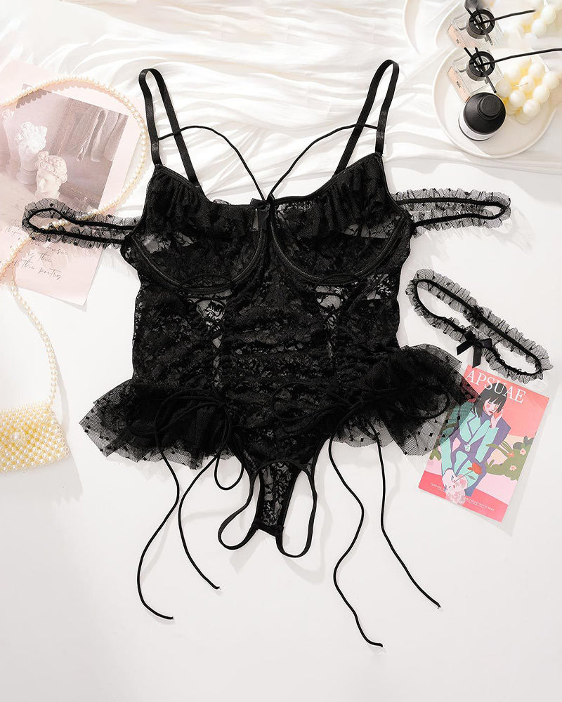 Camille™ | Plus Size Lace Bodysuit