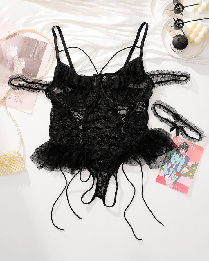 Camille™ | Plus Size Lace Bodysuit